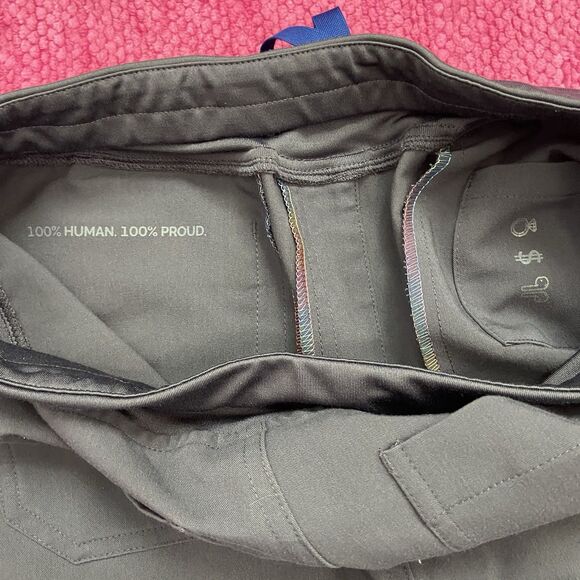 Figs Zamora High Waist Jogger Scrub Pants Limited Edition Pride Gray Size Small - Picture 5 of 10